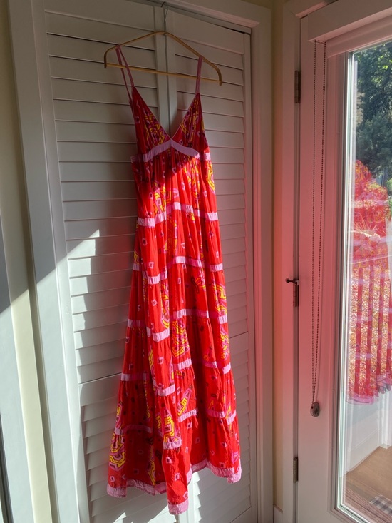 FARM Rio Dresses & Skirts - FARM Rio Red Patterned Maxi Dress